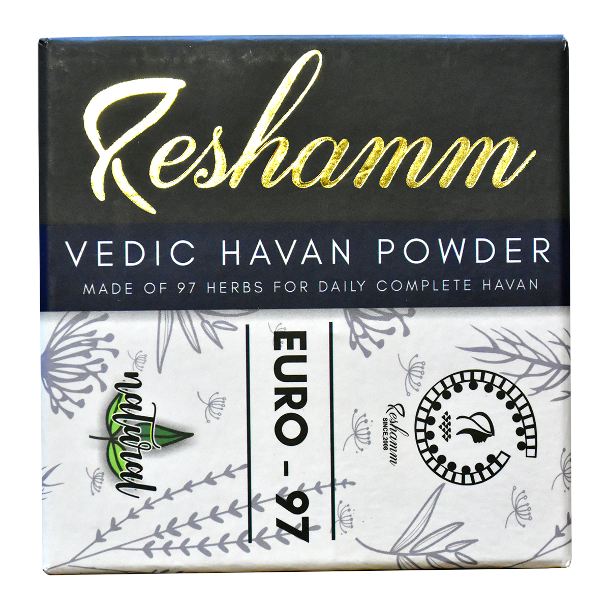 Natural & Herbal Havan Powder, & Loban Sticks; Made upto 97 Types Of Natural Herbs (Pack Of 2,50g H.P) (Pack of 2)