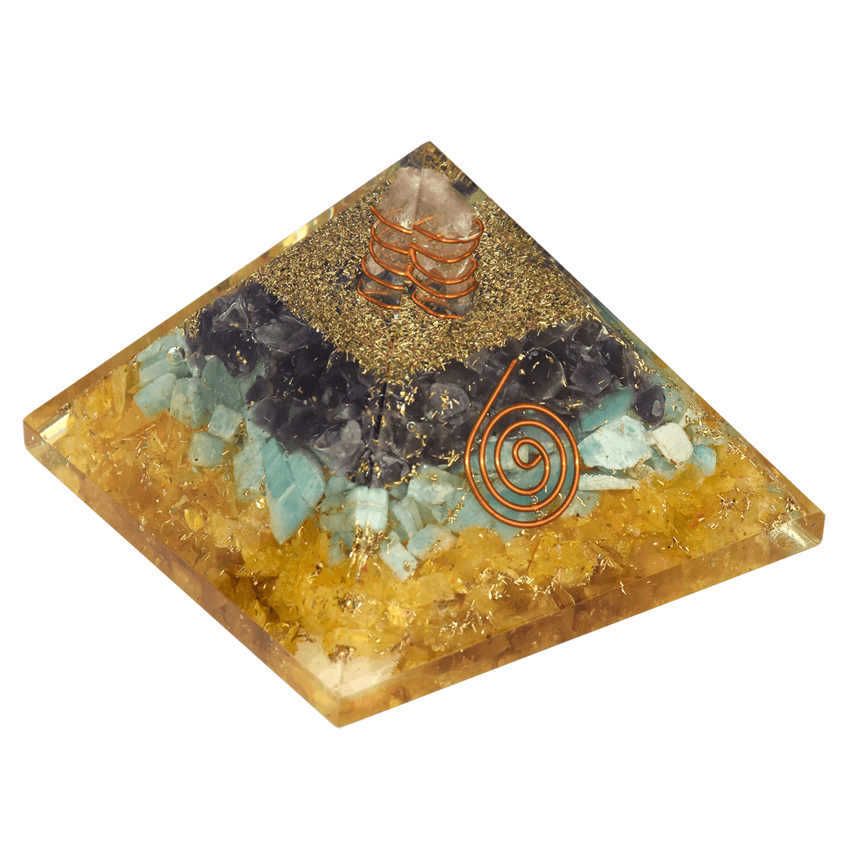 Adaptability & Growth in Career Pyramid, Made of Natural Crystal for Growth, Stability in Career. Feng Shui remedy