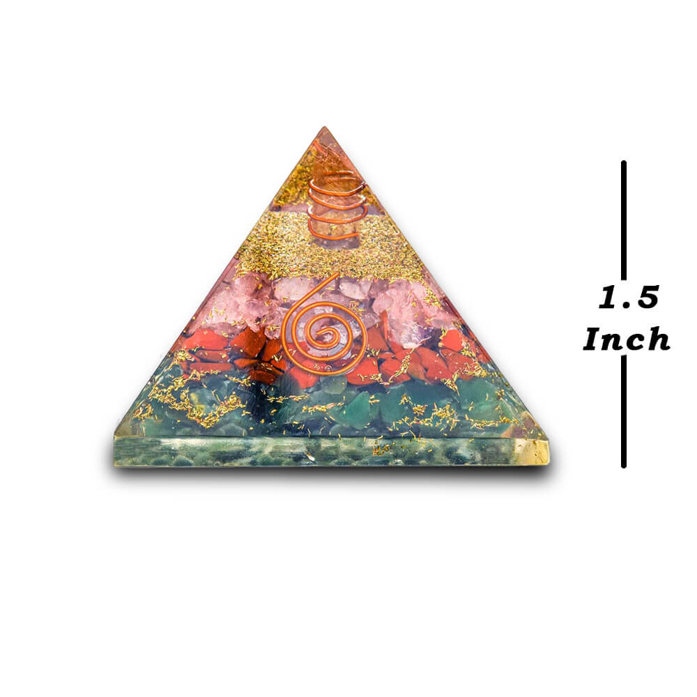 Pre Energized Natural Stablity & Growth in Relationship Pyramid Made of Natural Crystal for Stability, Healthy & Growth in Love, Marriage Relationship. Feng Shui Remedy
