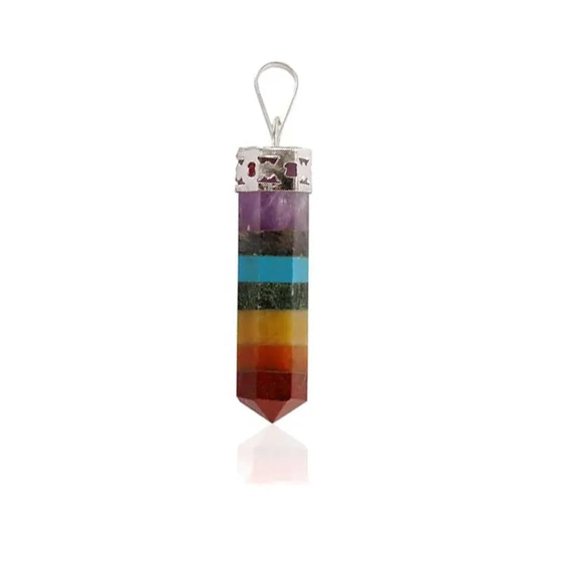 7 chakra Pencil pendent