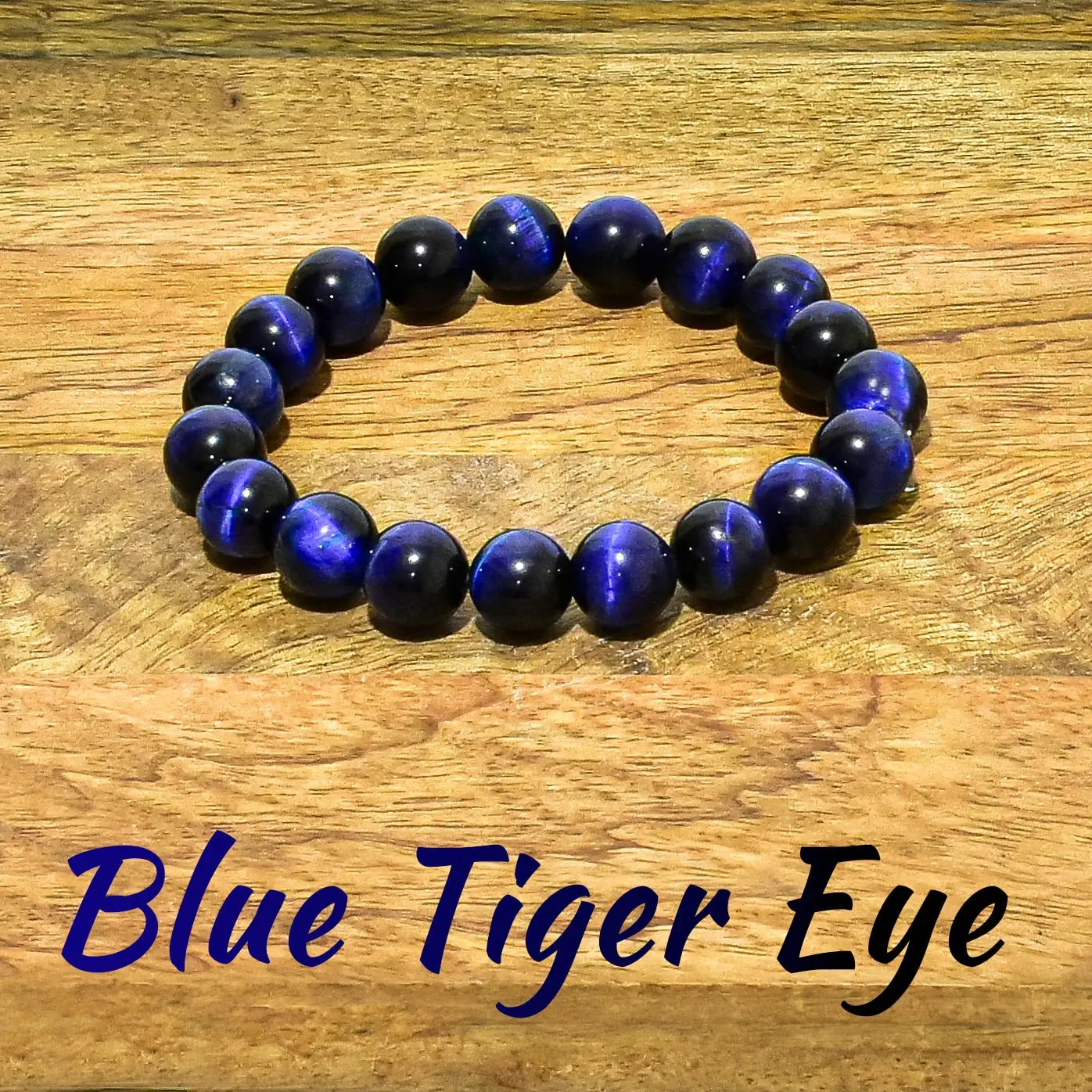 Blue Tiger Eye Natural Crystal Bracelet