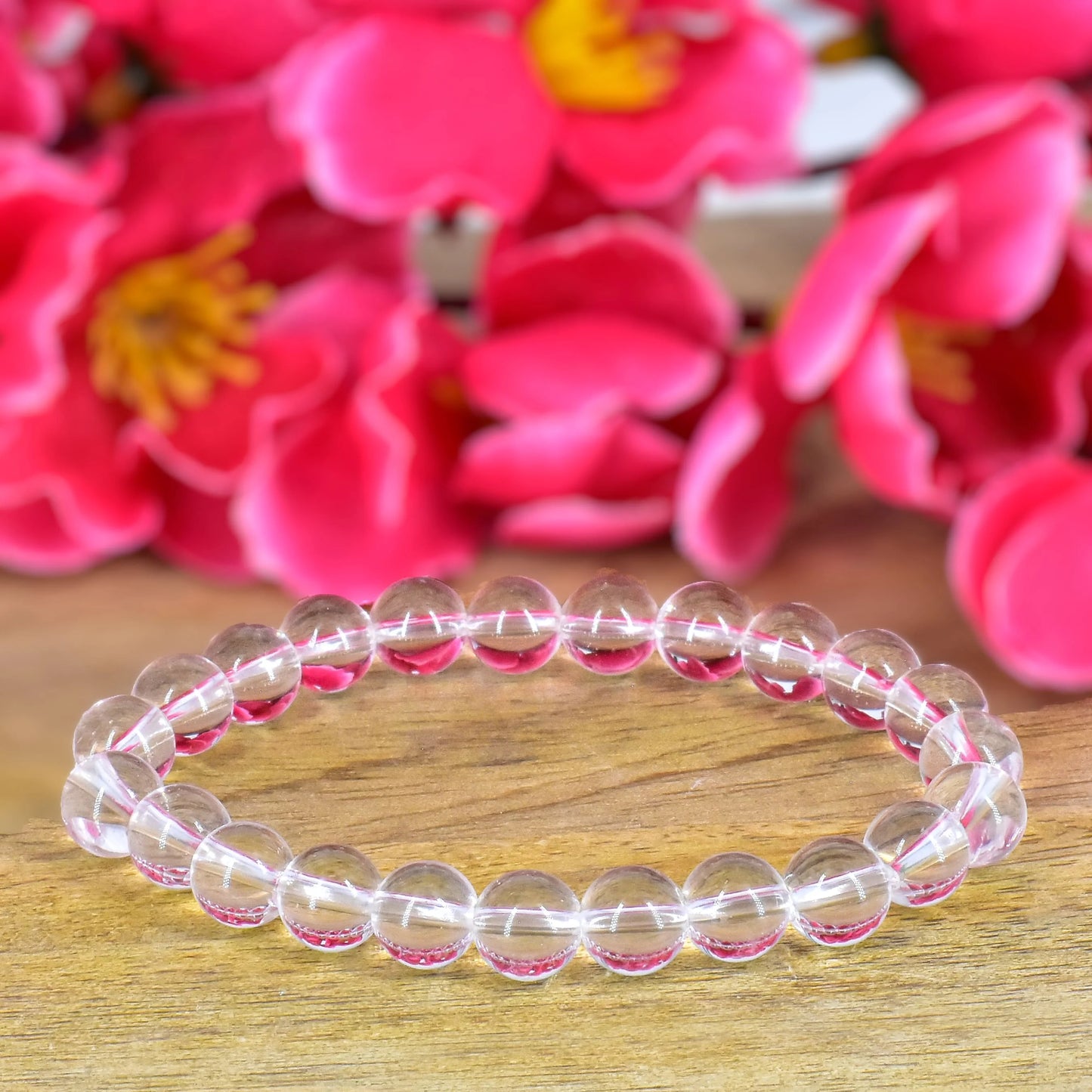 Clear Quartz Unisex Natural Crystal Stone Bracelet