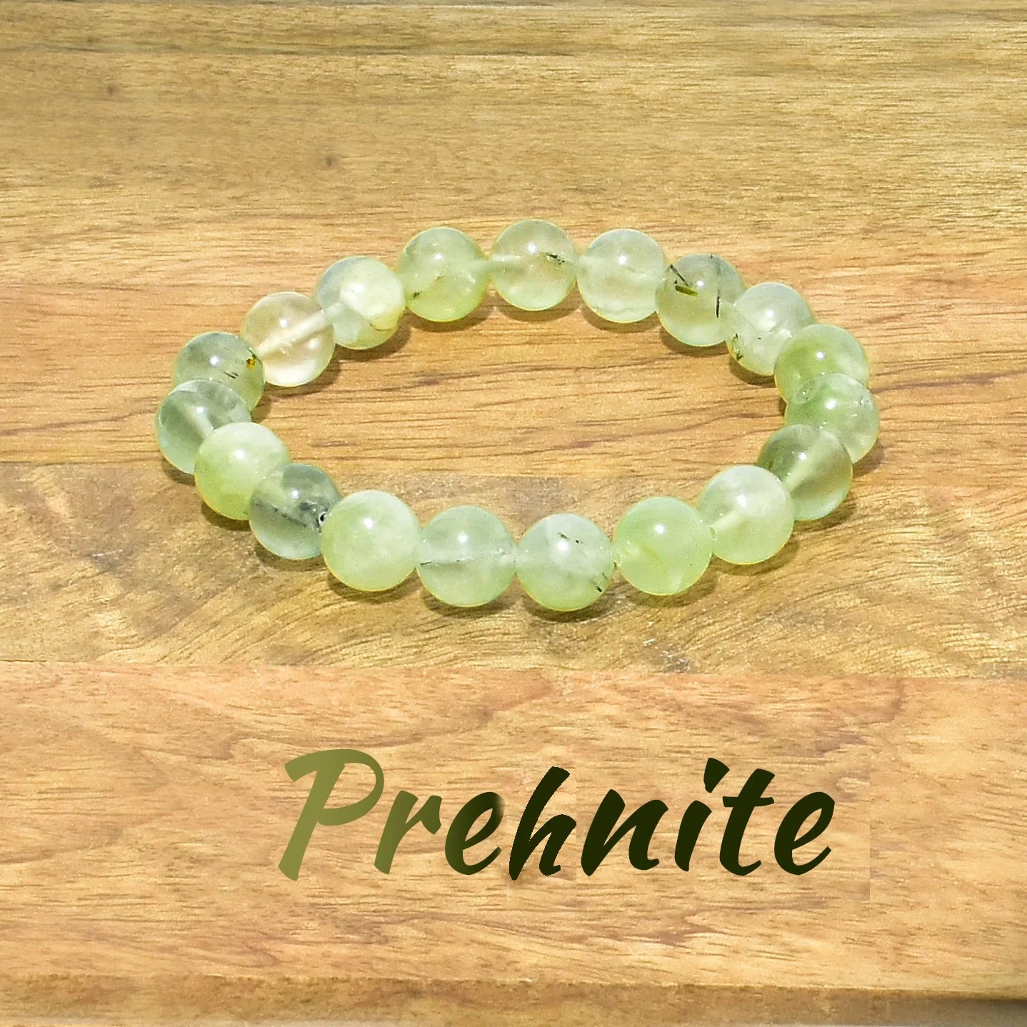 Prehnite Natural Crystal Stone Bracelet