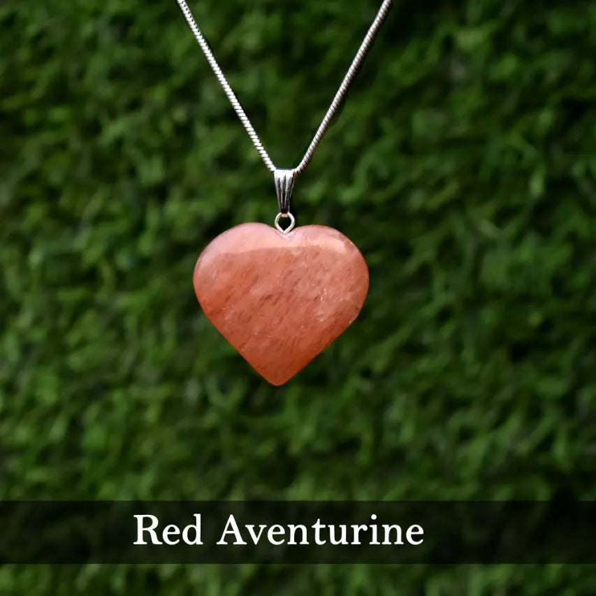 Reshamm Pre Enerzised Red Aventurine Small Heart Shape Crystal