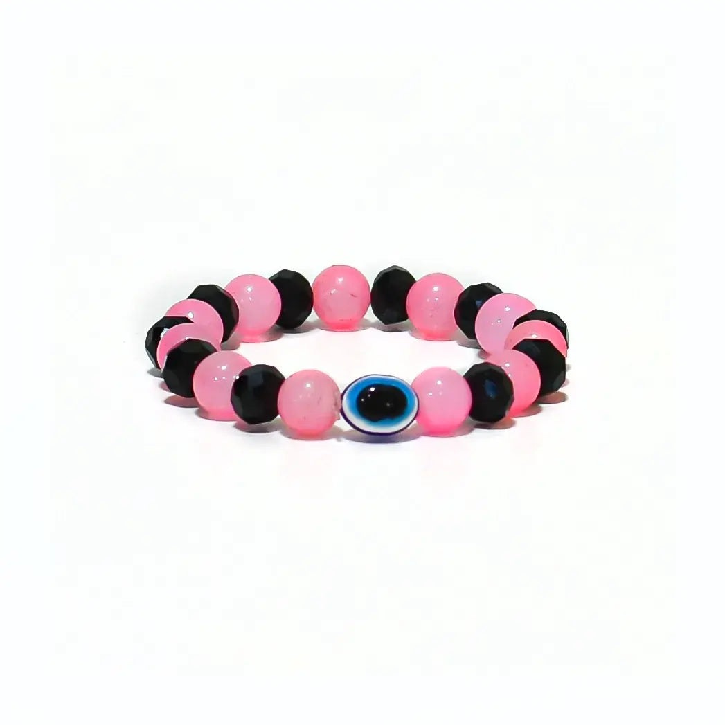Rose Quartz & Black Tormalien Bracelet