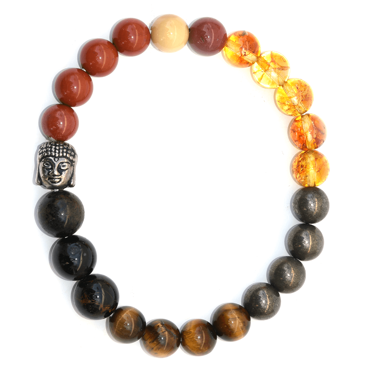 Pre Energized Natural Solar Chakra Crystal stone bracelet with 8 mm Beads