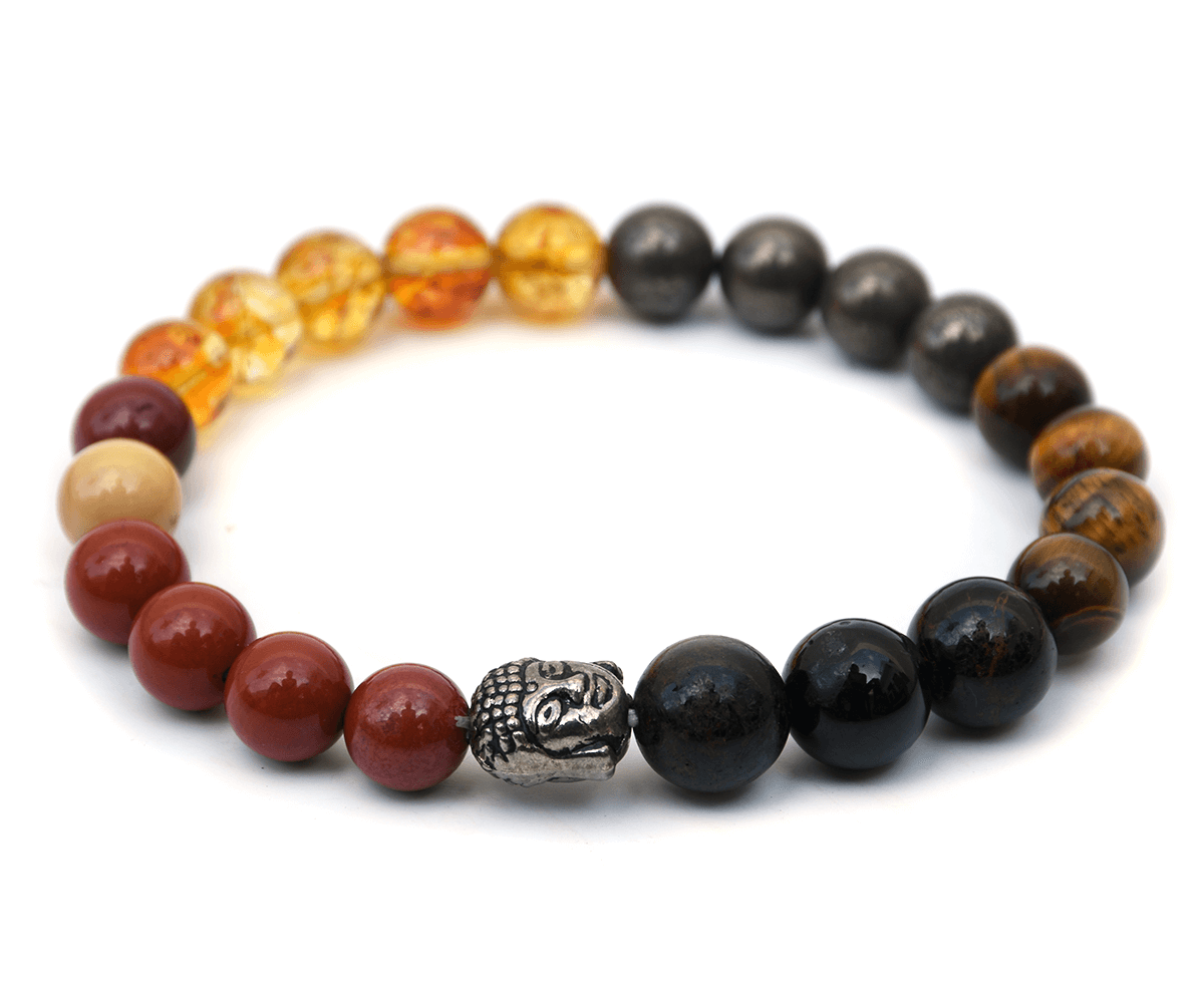 Pre Energized Natural Solar Chakra Crystal stone bracelet with 8 mm Beads