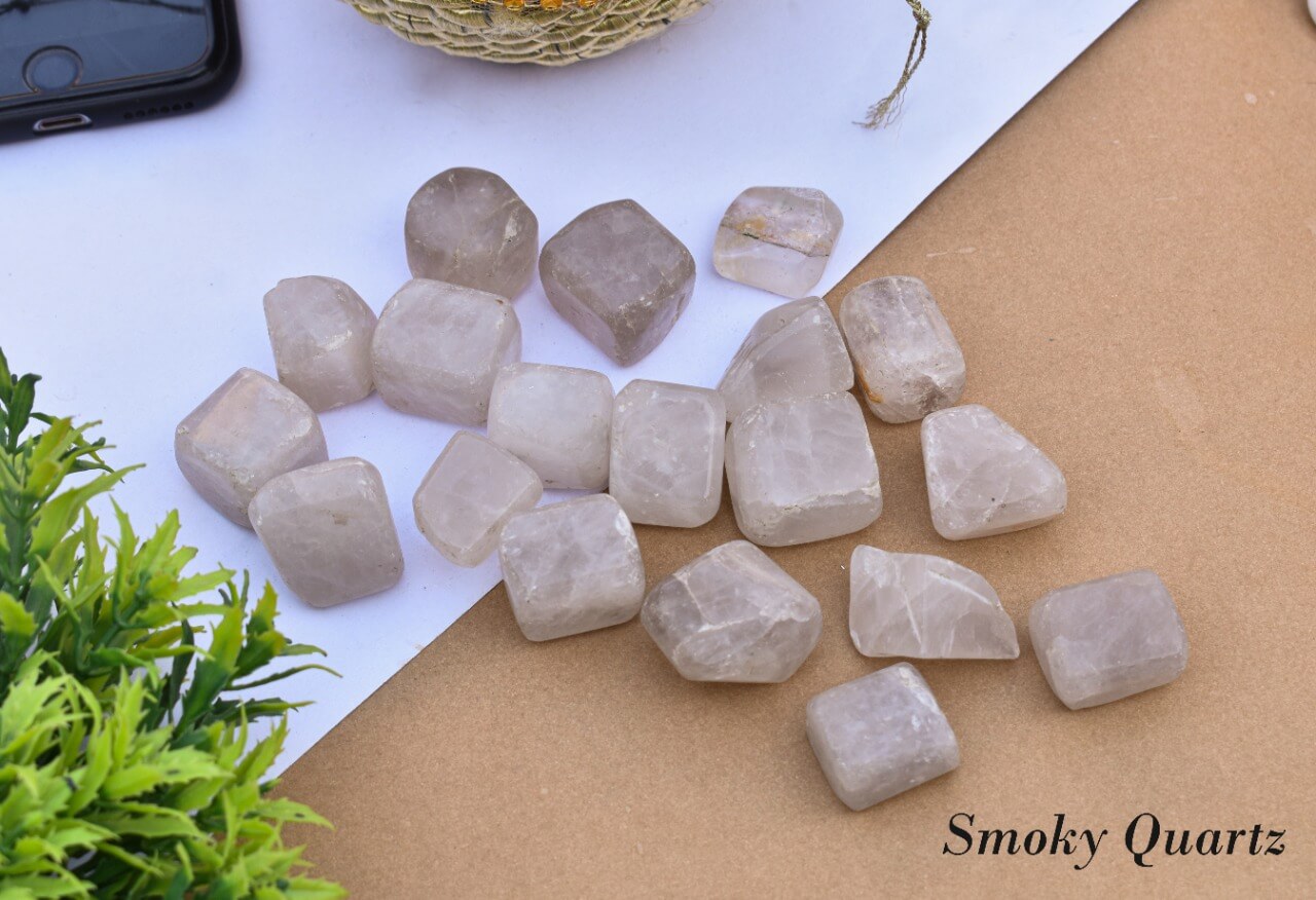 Smokey Quartz Tumbles Stone Pebbles - Healing Crystal, Metaphysical Healing, Chakra Stone