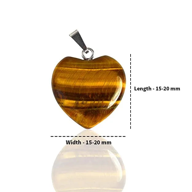 Tiger eye Heart Pendent