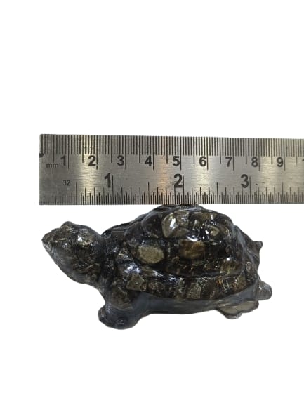 Pyrite Tortoise for Vastu & Wealth | Natural Pyrite Crystal Turtle for Prosperity & Positive Energy | Feng Shui Tortoise by Reshamm