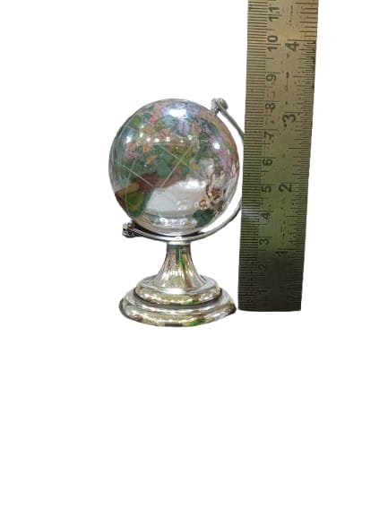 Glass Globe by Reshamm | Premium Crystal World Globe for Home & Office Decor | Vastu Globe for Career Growth & Success