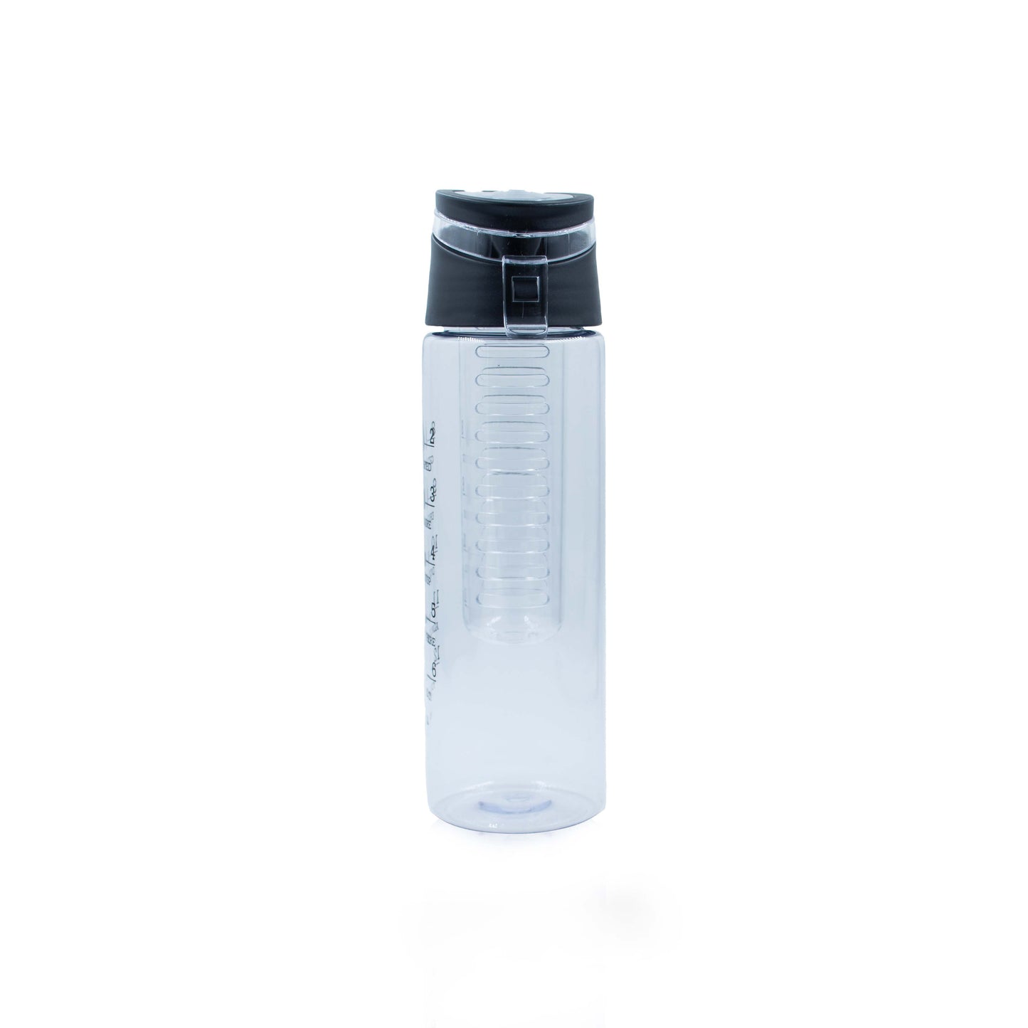 Plastic Water Bottle | Capacity : 800 ml | Color : Black | Pack of 2 | Crystal : Rose Quartz | (Pink)