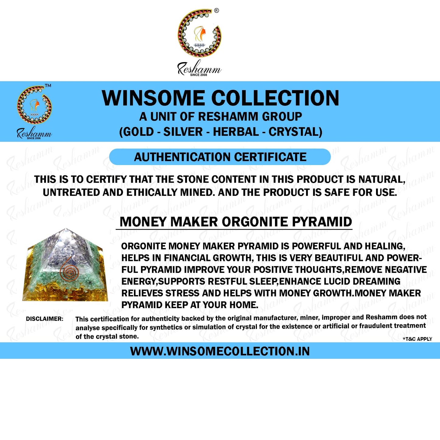 Natural, pre Energized Money Maker Pyramid Have Been Very Popular And Powerful, Very Effective For Financial Growth.