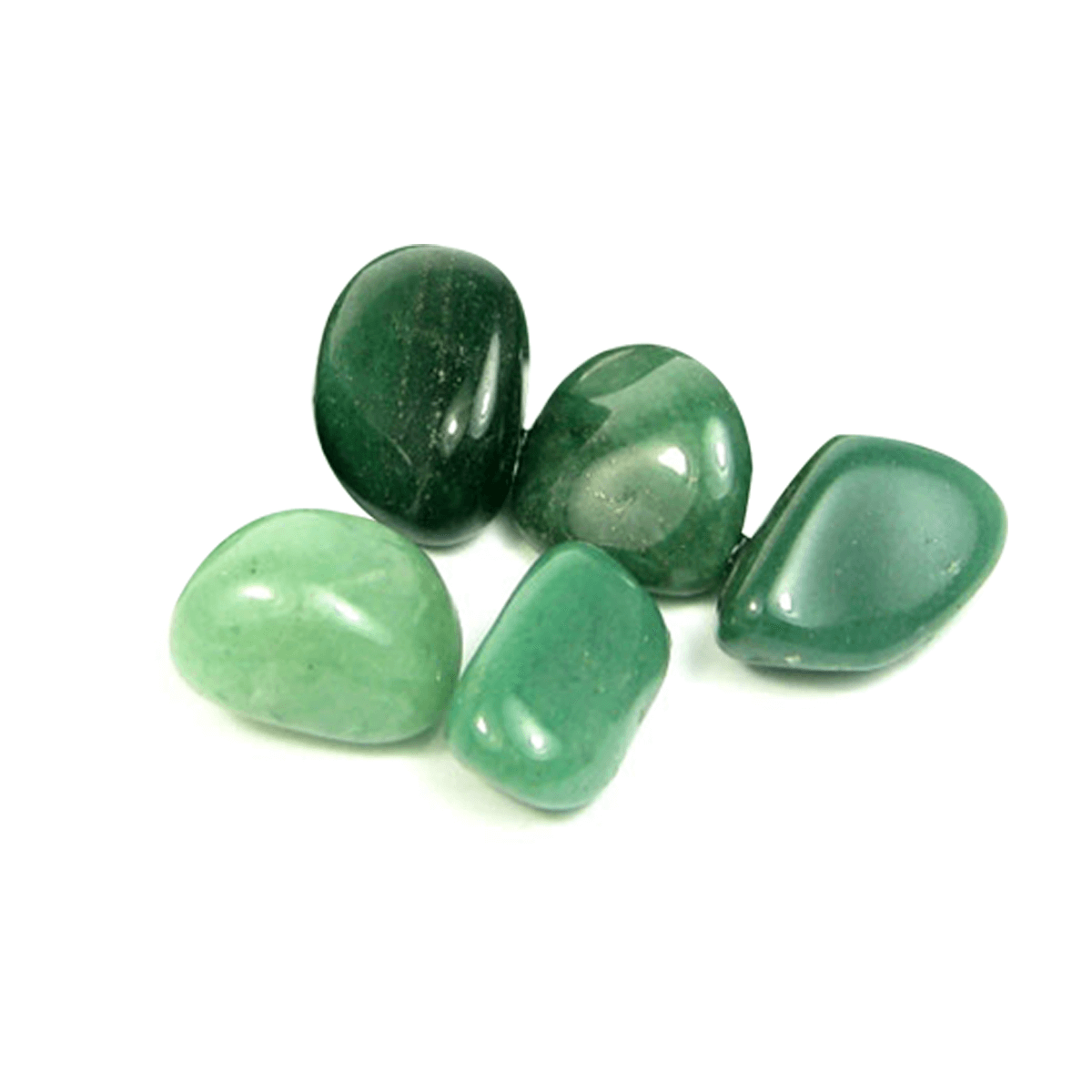 Green Aventurine Tumbled Pebbles Basket Reiki Healing Crystals Decorative Showpiece - 10 cm  (Stone, Green)