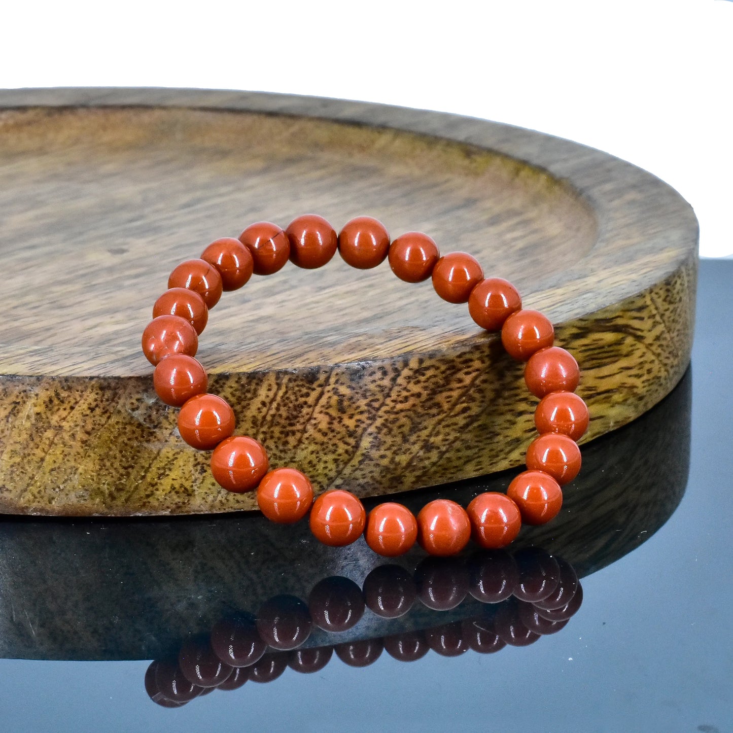 Red Jasper Crystal Stone Bracelet for Root Chakra