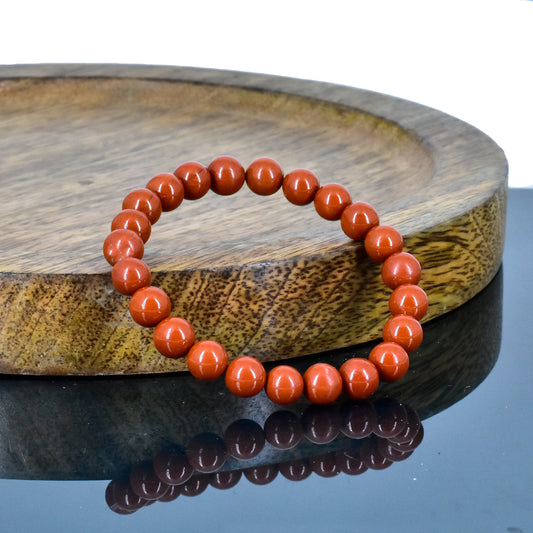Red Jasper Crystal Stone Bracelet for Root Chakra