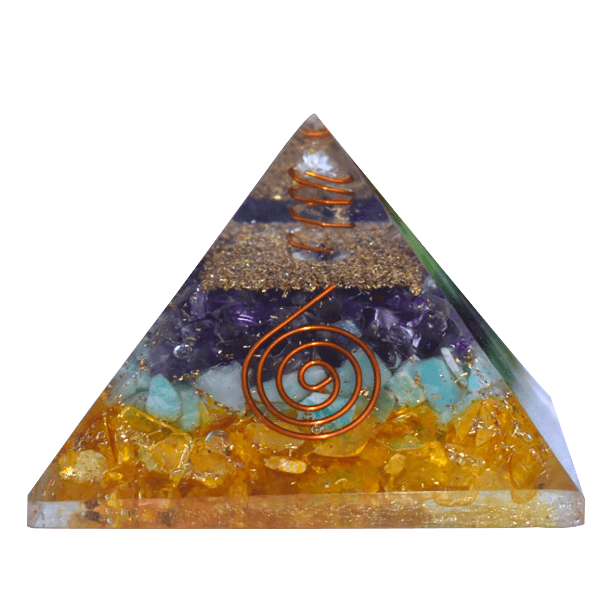 Adaptability & Growth in Career Pyramid, Made of Natural Crystal for Growth, Stability in Career. Feng Shui remedy