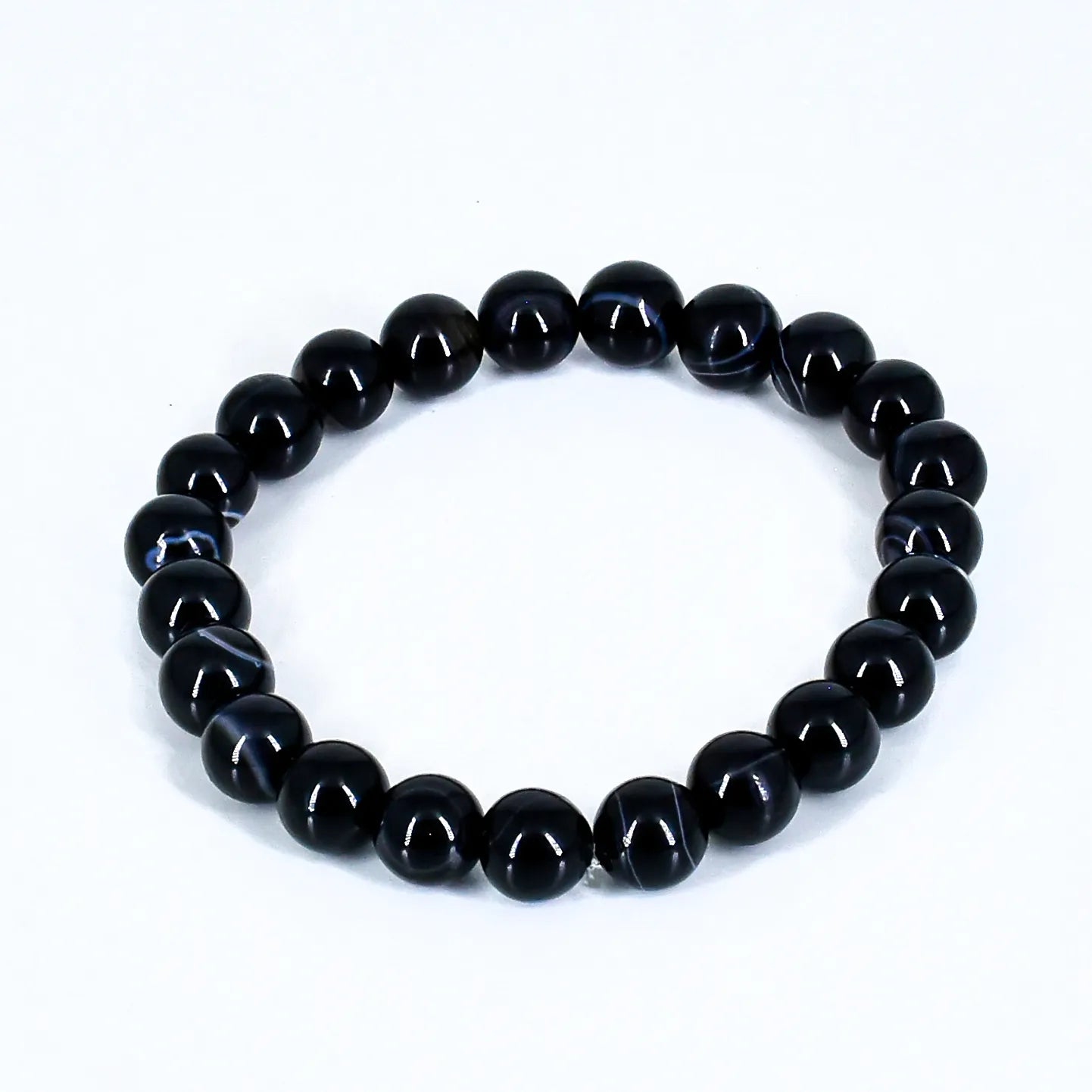Black Sulemani crystal stone bracelet for Meditation and yoga 