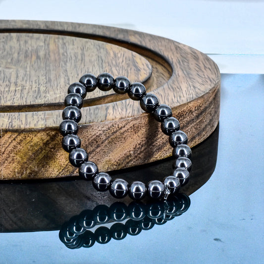 Magnetite Crystal Stone Bracelet for Grounding