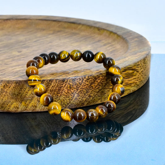 Tiger eye Crystal stone Bracelet for Feng Shui and Healing