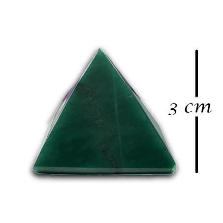 Green Jade Pyramid for Attract Money, Regular Cash flow, Luck, Money Recovery, Showpiece for Car Dashboard, Home & Office Table, Accessories Gifting option