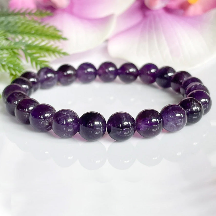 Amethyst Crystal Stone Bracelet for Abundance