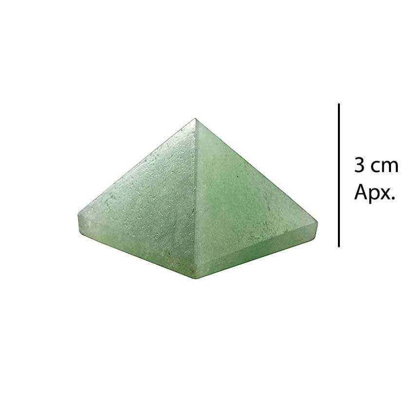 Green Aventurine Pyramid for Reiki Healing and Crystal Healing Stone Pyramid (Color : Green)