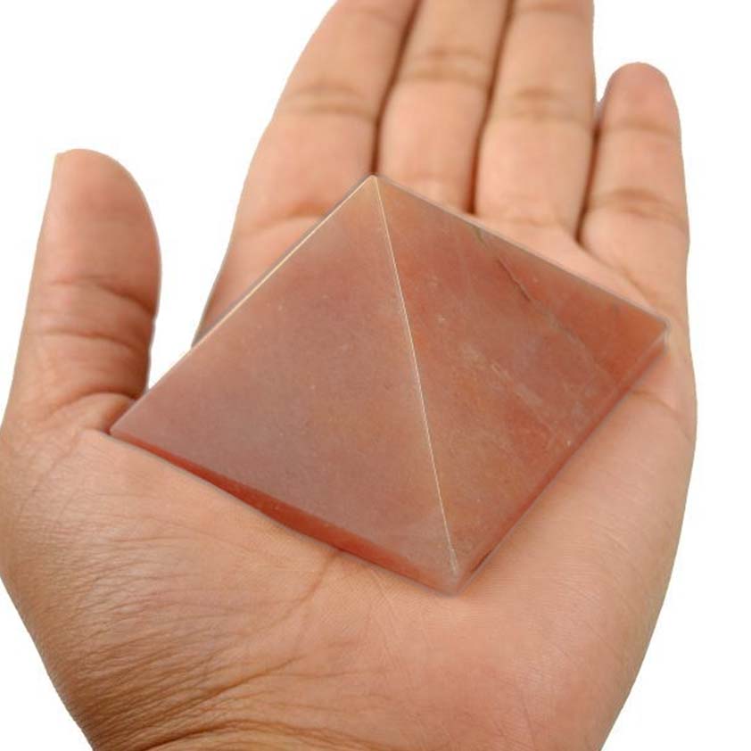 Orange Aventurine Pyramid for Joy & happiness, emotions, Showpiece for Car Dashboard, Home & Office Table, Accessories for Gifting option