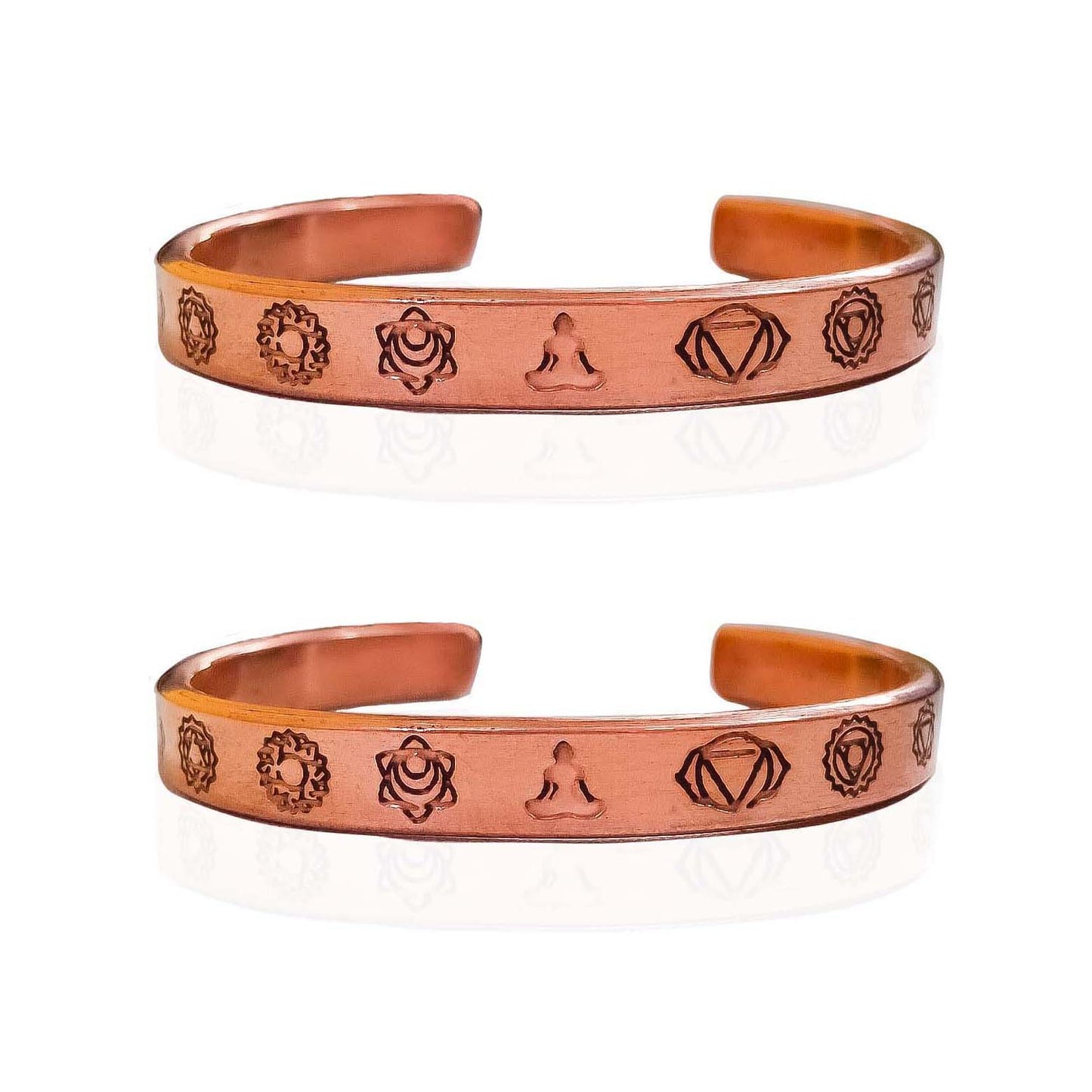 7 Chakra Copper Kada  (Pack of 2)