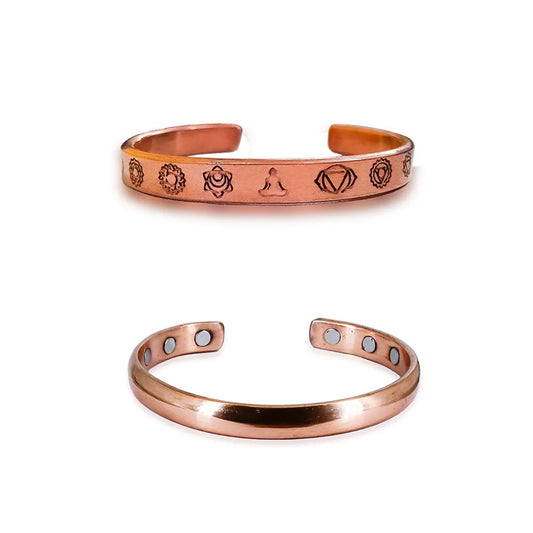 Combo of 7 Chakra Kada & Plain Kada By Reshamm