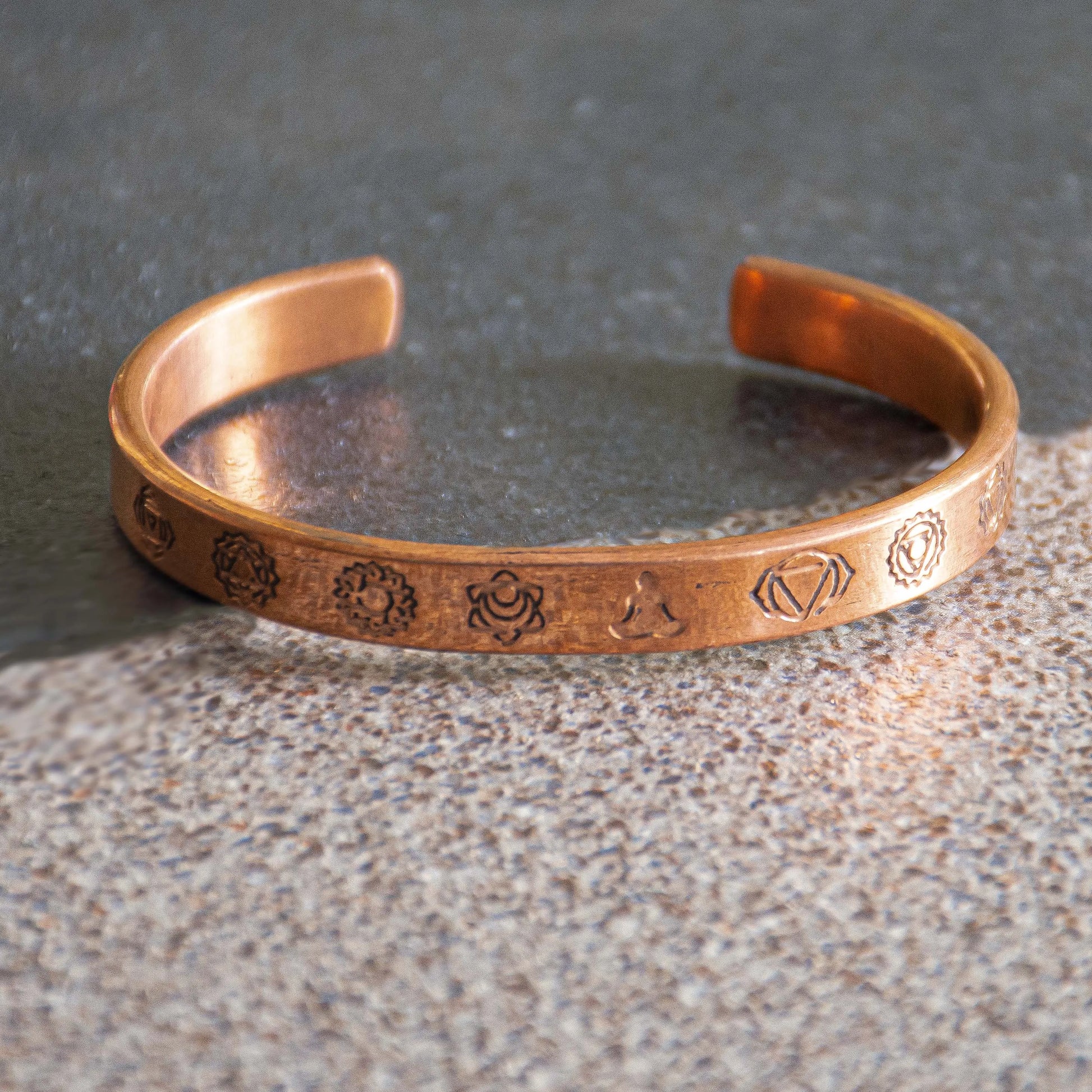 7 Chakra Copper Kada