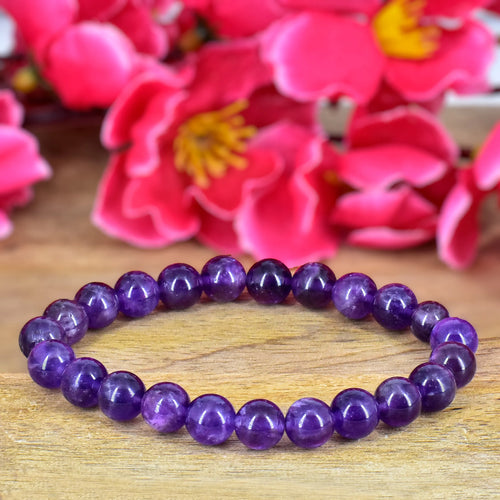 Buy Amethyst Crystal Healing Bracelet | Protection & Spirituality Online in  India - Mypoojabox.in