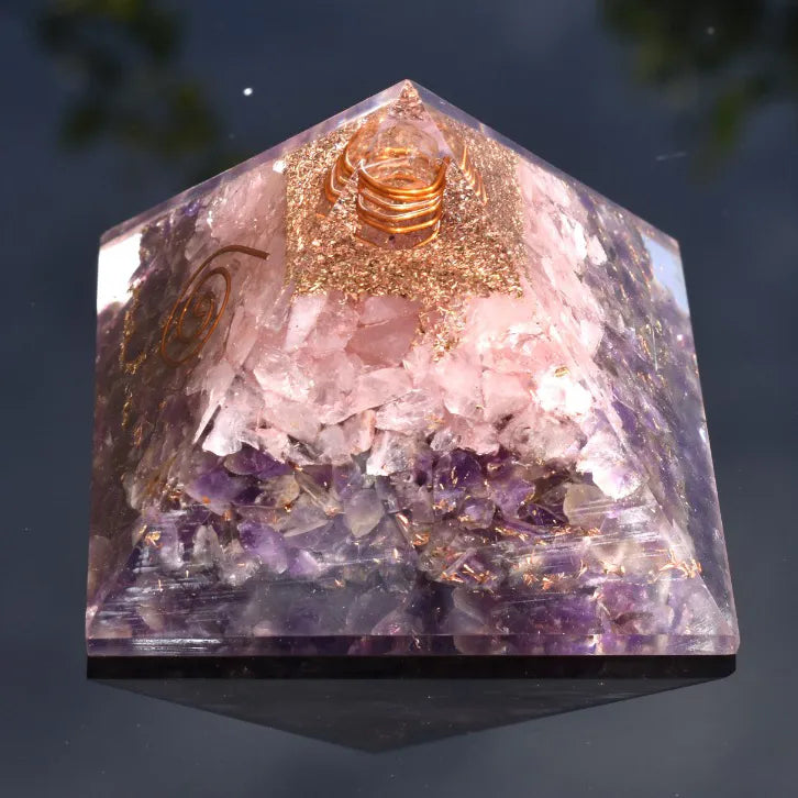 Amythest_roseQuartzPyramid