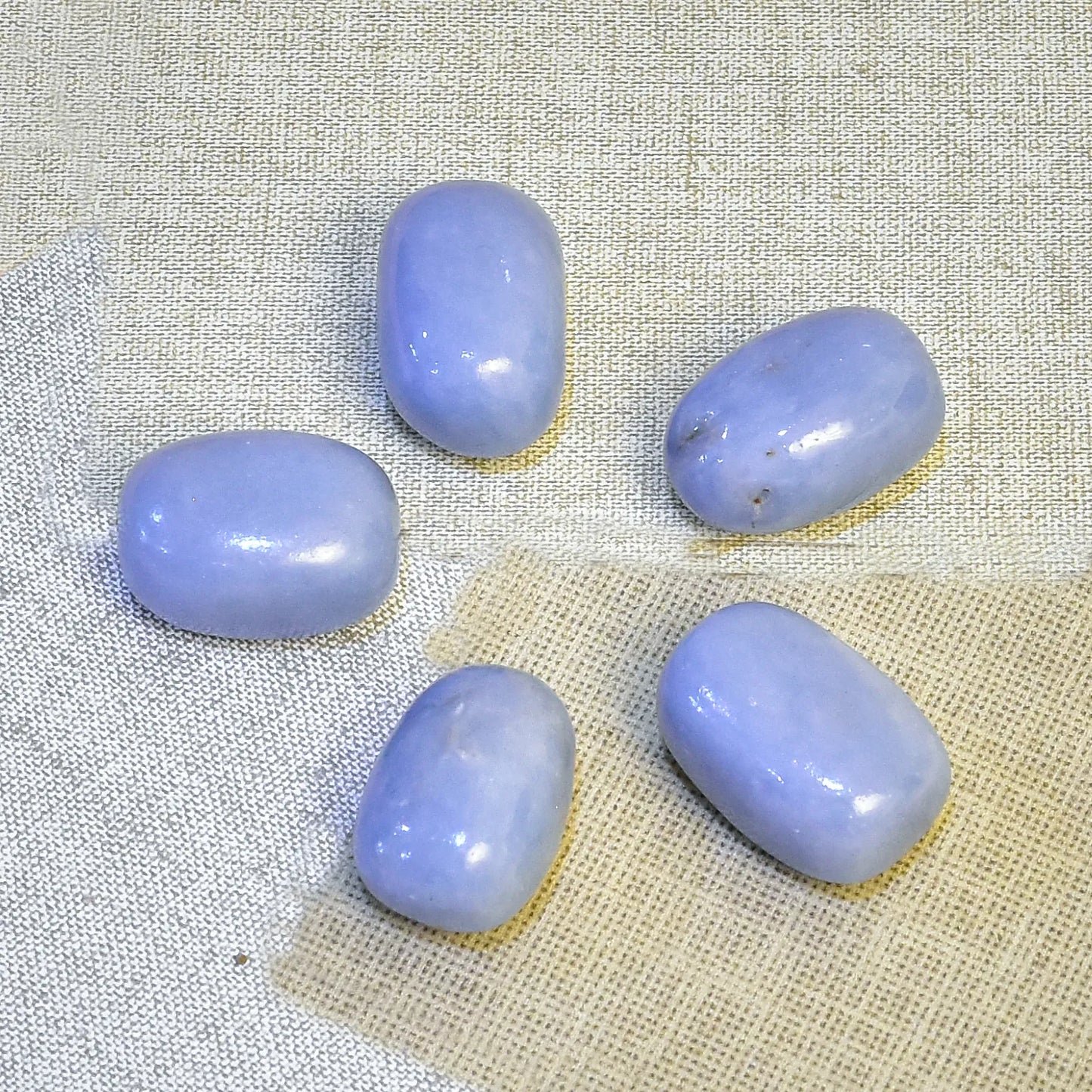 Angelite Crystal Tumble Stone (Pack of 5)