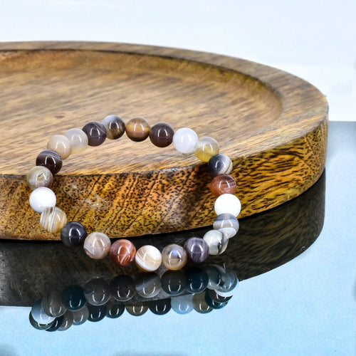 Ocean Agate Stone Bracelet - Stone of Plentitude - Scout Curated Wears
