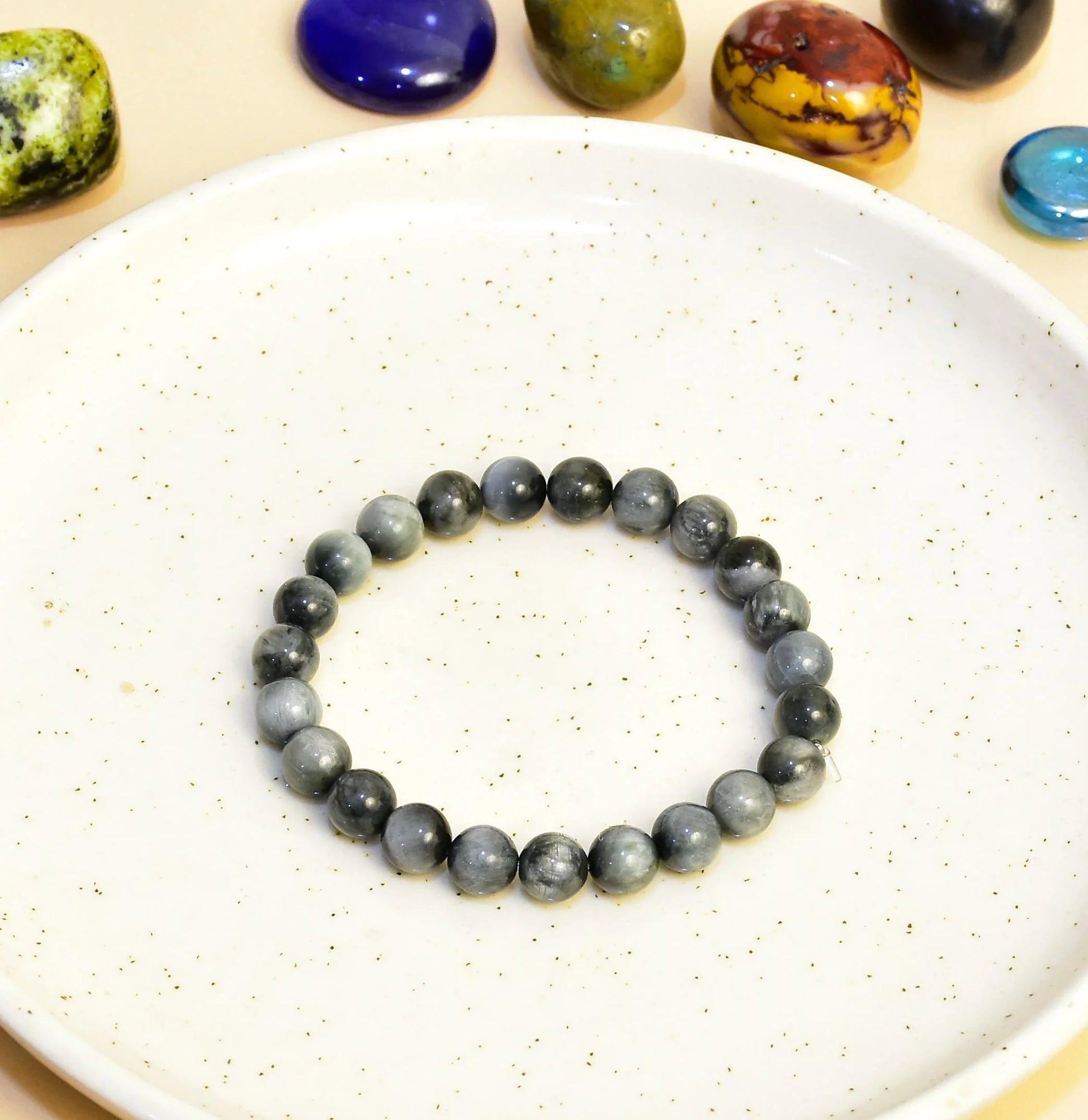 Cat's Eye Unisex Natural Crystal Stone Bracelet