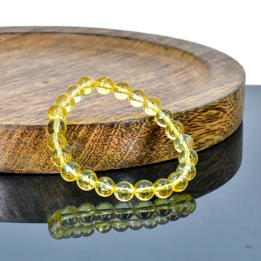 Citrine Unisex Natural Crystal Stone Bracelet
