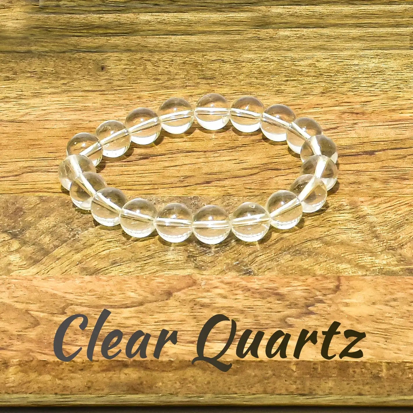 Clear Quartz Unisex Natural Crystal Stone Bracelet