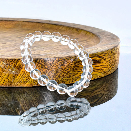 Clear Quartz Unisex Natural Crystal Stone Bracelet