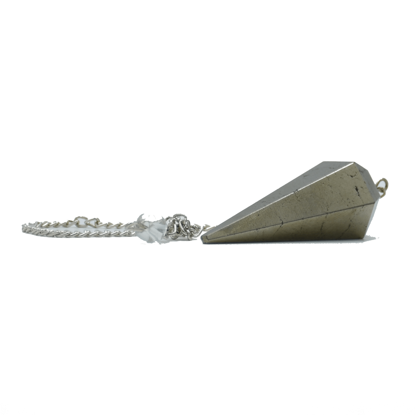 Golden Pyrite Dowser Pendulum Crystal Healing ,  Meditation ( Color - GOLDEN )