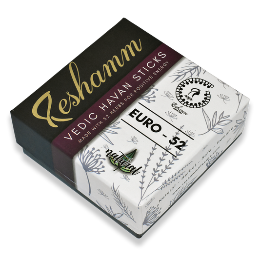 Smokeless Vedic Havan Sticks (Euro 52): 52 Natural herbs, plant roots with 100% purity: No Baans No Chemical No Artificial fragrance Lab certified.