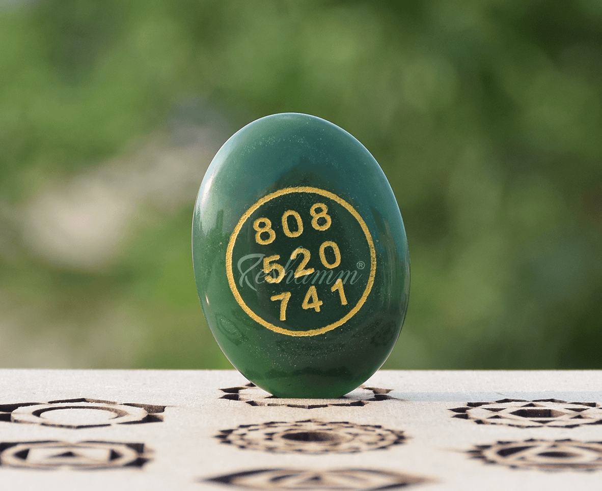 Green Jade Both side Coin