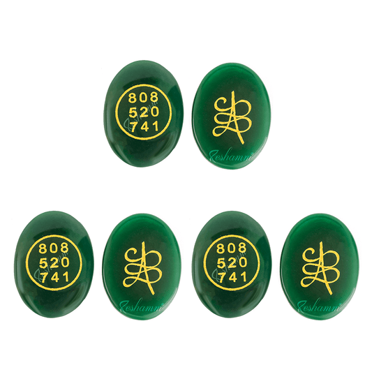 Green Jade Both Side Coin