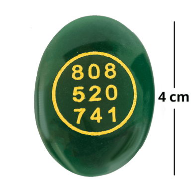 Green Jade crystal ,Switch Word & Zibu Symbol 808520741 (4 cm