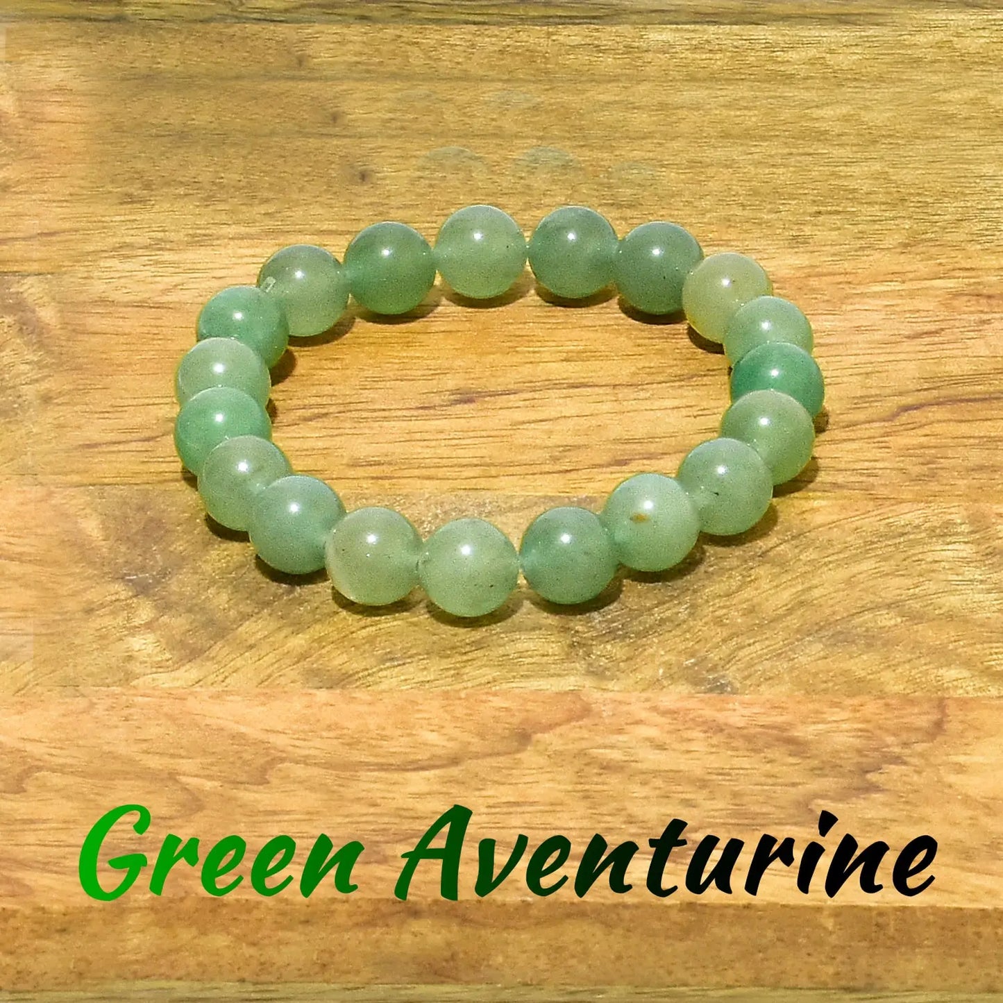 Green Aventurine Unisex Natural Crystal Stone BraceletGreen Aventurine Unisex Natural Crystal Stone Bracelet