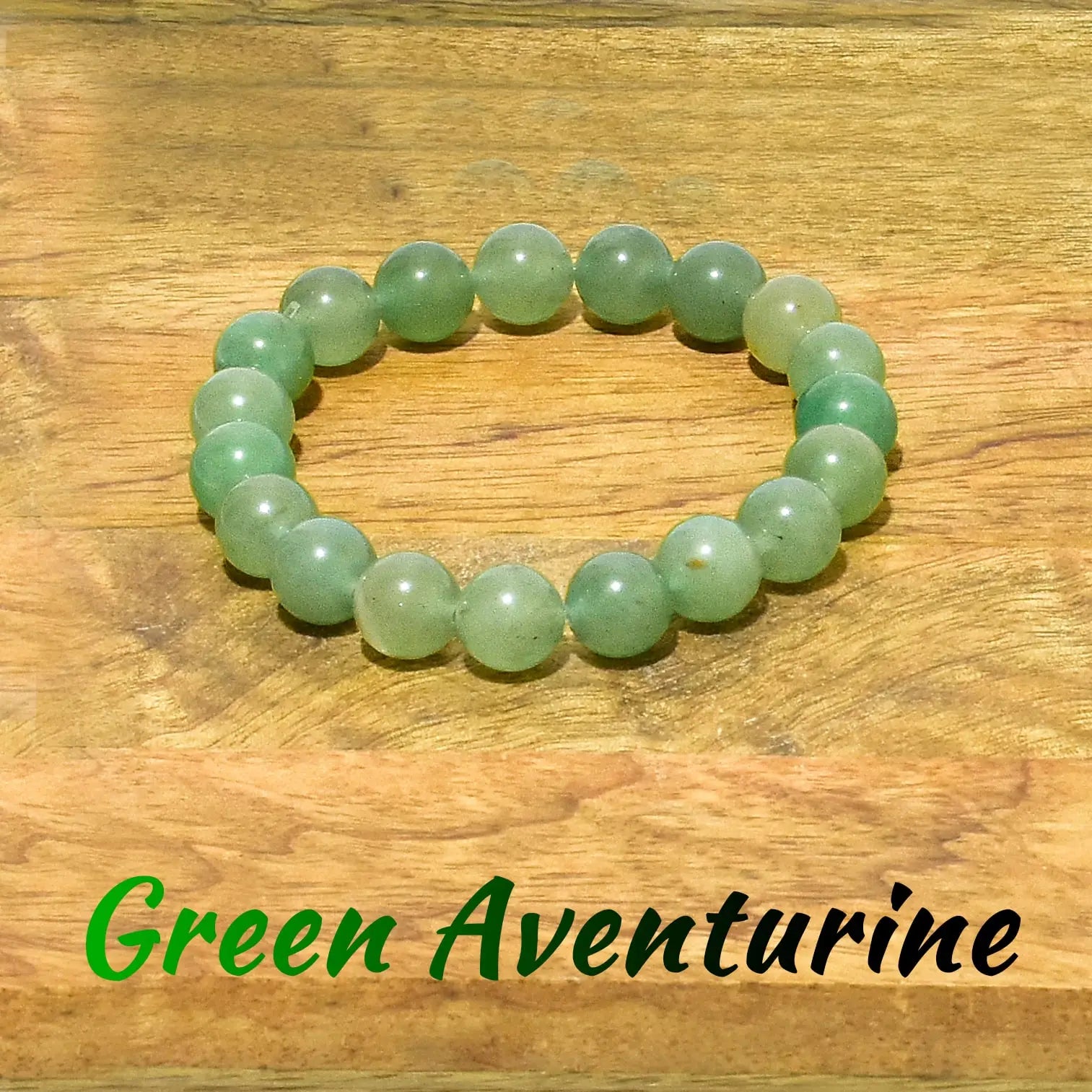 Green Aventurine Unisex Natural Crystal Stone BraceletGreen Aventurine Unisex Natural Crystal Stone Bracelet