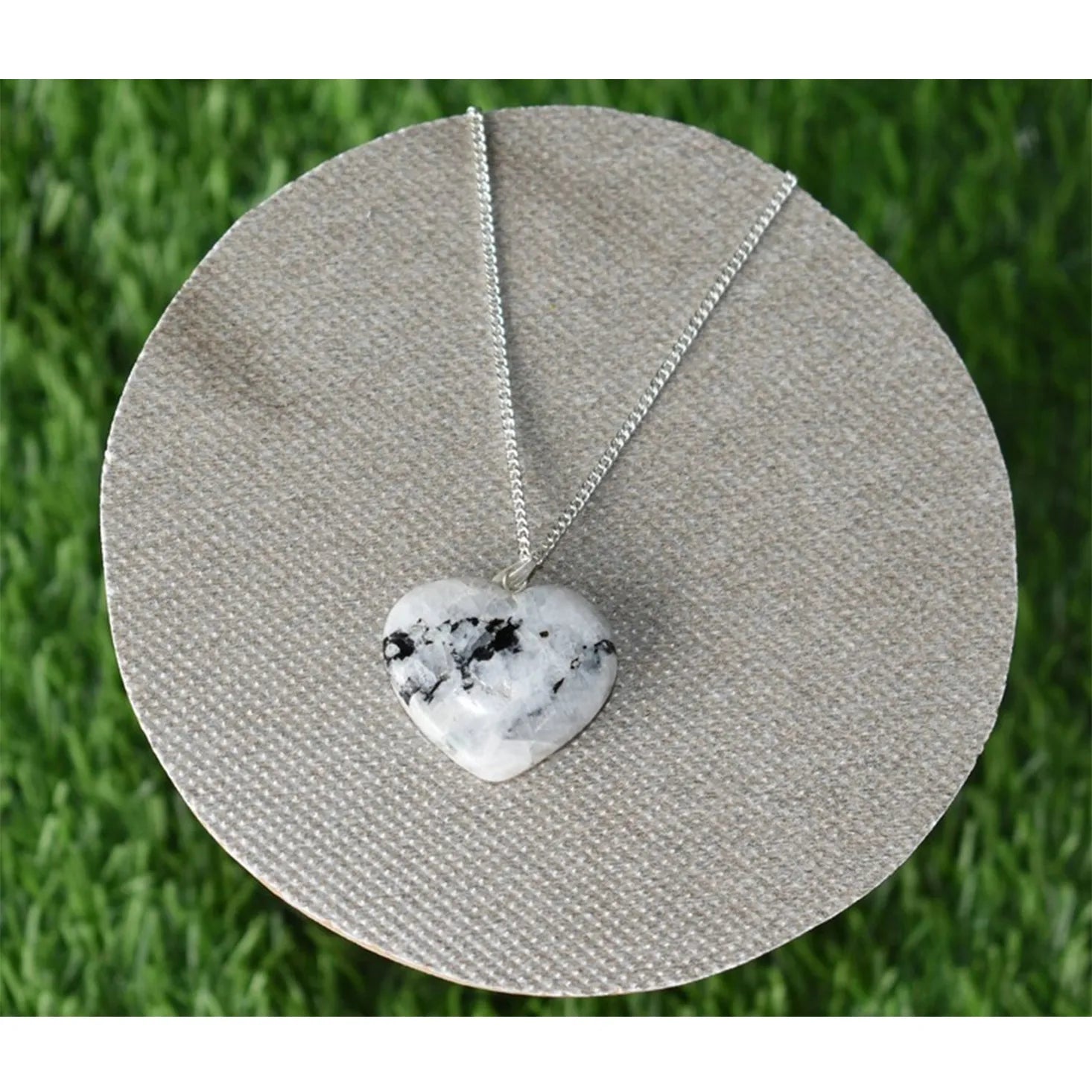 Moonstone Heart Pendent