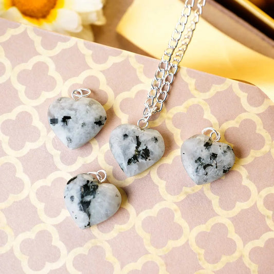 Moonstone Heart Pendent