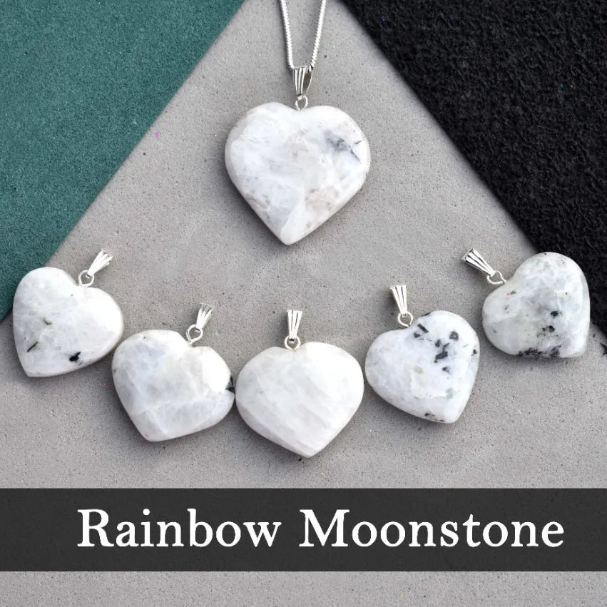 Moonstone Heart Pendent