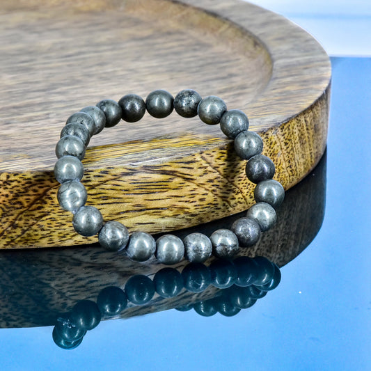 Pyrite Crystal Stone Bracelet for Confidence